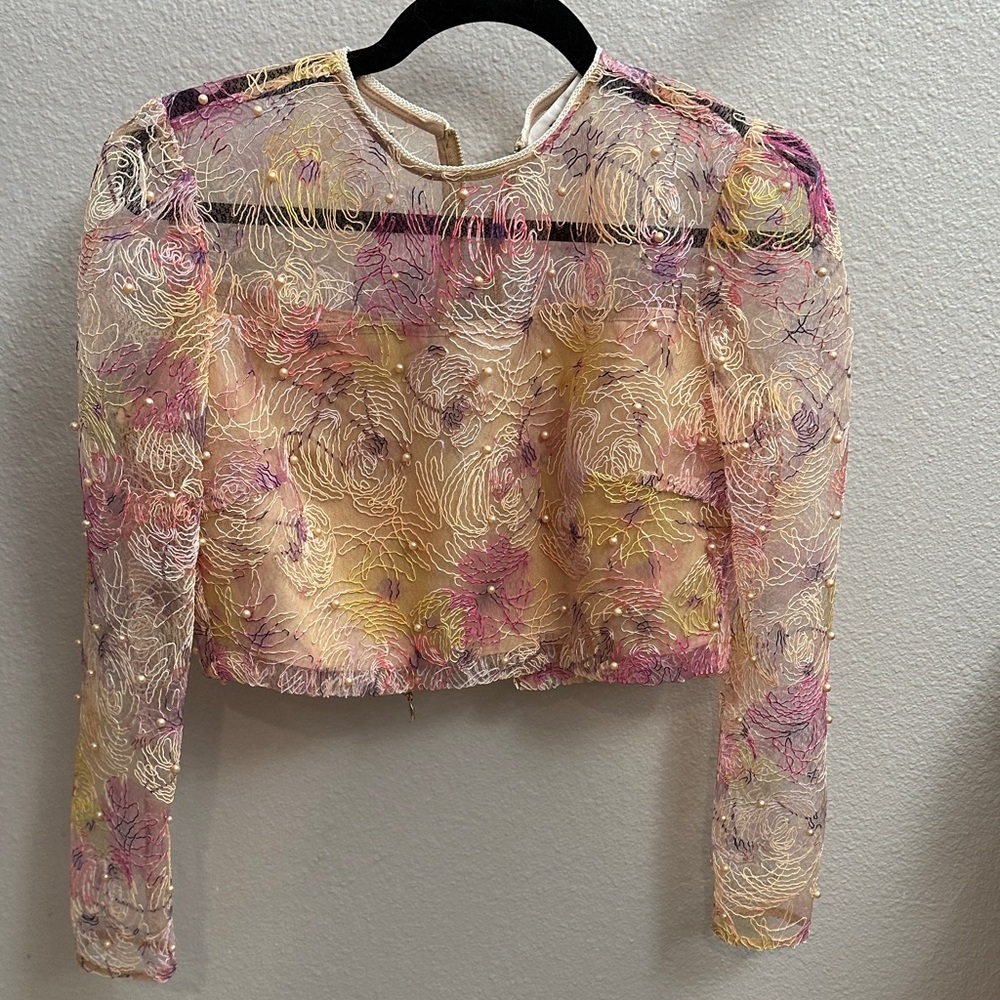 Elliatt jeweled crop top